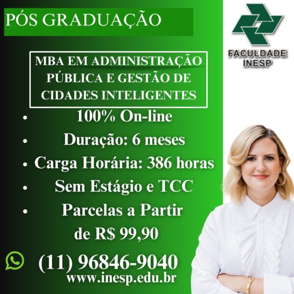 MBA Em Administração Pública e Gestão de Cidades Inteligentes